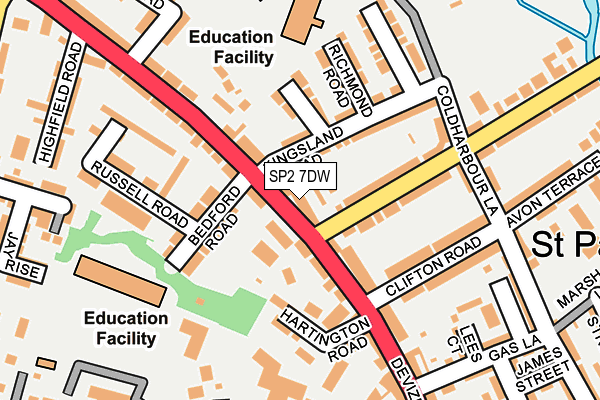 SP2 7DW map - OS OpenMap – Local (Ordnance Survey) SP2 7DW map - OS OpenMap – Local (Ordnance Survey)
