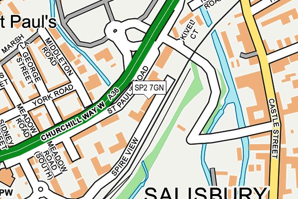 SP2 7GN map - OS OpenMap – Local (Ordnance Survey) SP2 7GN map - OS OpenMap – Local (Ordnance Survey)