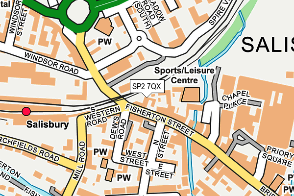 SP2 7QX map - OS OpenMap – Local (Ordnance Survey) SP2 7QX map - OS OpenMap – Local (Ordnance Survey)