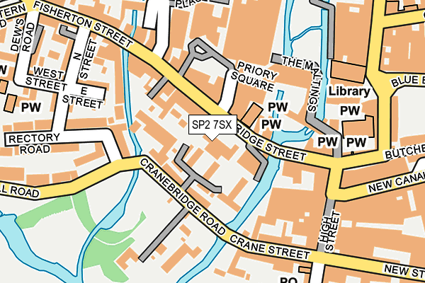 SP2 7SX map - OS OpenMap – Local (Ordnance Survey) SP2 7SX map - OS OpenMap – Local (Ordnance Survey)