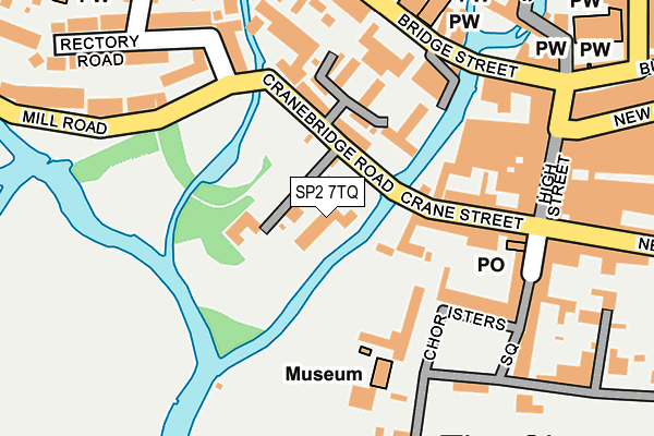 SP2 7TQ map - OS OpenMap – Local (Ordnance Survey) SP2 7TQ map - OS OpenMap – Local (Ordnance Survey)