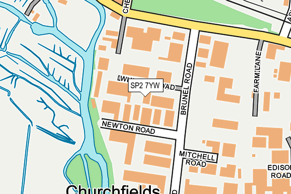 SP2 7YW map - OS OpenMap – Local (Ordnance Survey) SP2 7YW map - OS OpenMap – Local (Ordnance Survey)