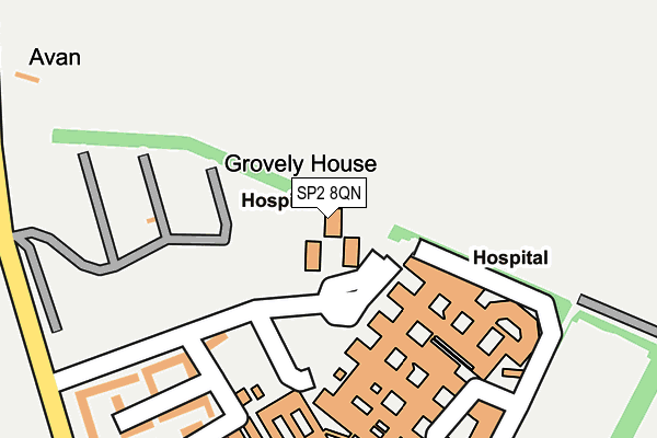 SP2 8QN map - OS OpenMap – Local (Ordnance Survey) SP2 8QN map - OS OpenMap – Local (Ordnance Survey)