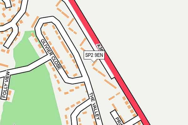 SP2 9EN map - OS OpenMap – Local (Ordnance Survey) SP2 9EN map - OS OpenMap – Local (Ordnance Survey)