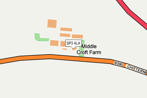 SP3 4LA map - OS OpenMap – Local (Ordnance Survey) SP3 4LA map - OS OpenMap – Local (Ordnance Survey)