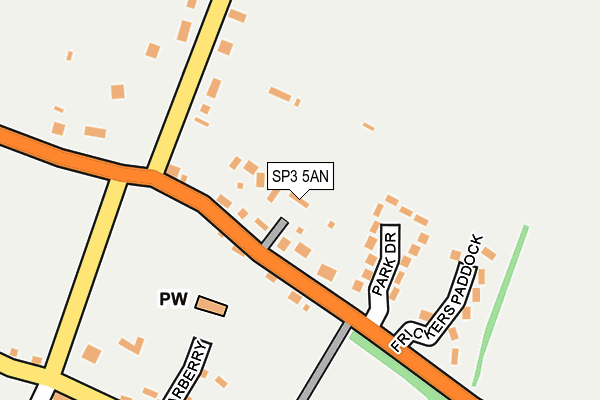 SP3 5AN map - OS OpenMap – Local (Ordnance Survey) SP3 5AN map - OS OpenMap – Local (Ordnance Survey)