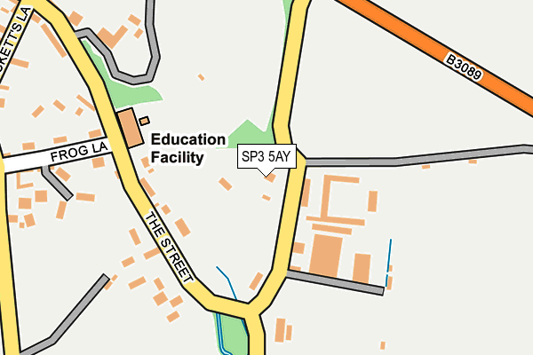 SP3 5AY map - OS OpenMap – Local (Ordnance Survey) SP3 5AY map - OS OpenMap – Local (Ordnance Survey)