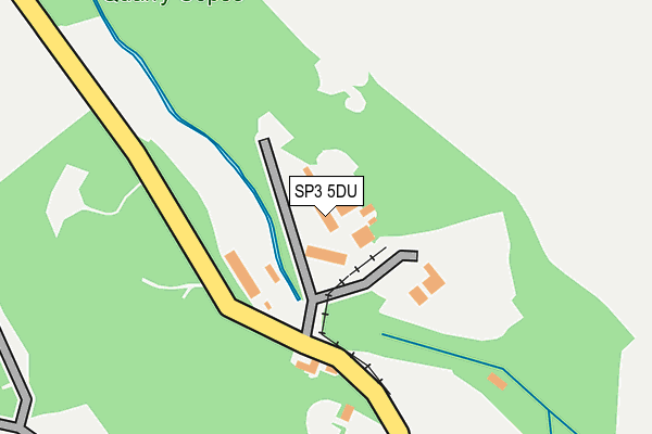 SP3 5DU map - OS OpenMap – Local (Ordnance Survey)