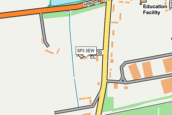 SP3 5EW map - OS OpenMap – Local (Ordnance Survey) SP3 5EW map - OS OpenMap – Local (Ordnance Survey)