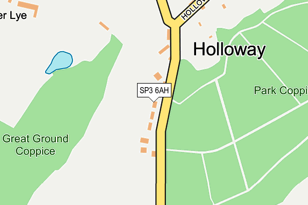 SP3 6AH map - OS OpenMap – Local (Ordnance Survey) SP3 6AH map - OS OpenMap – Local (Ordnance Survey)