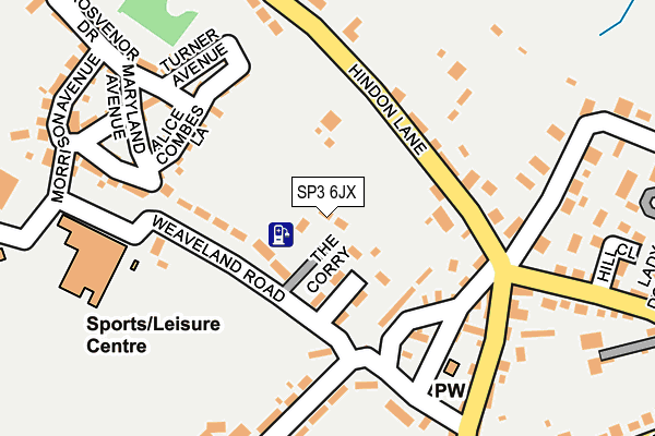 SP3 6JX map - OS OpenMap – Local (Ordnance Survey) SP3 6JX map - OS OpenMap – Local (Ordnance Survey)