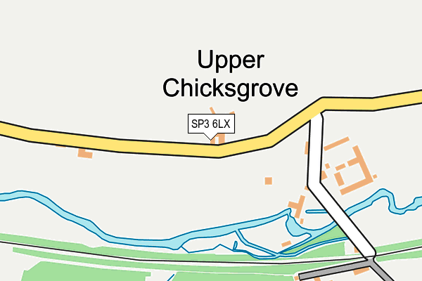 SP3 6LX map - OS OpenMap – Local (Ordnance Survey)