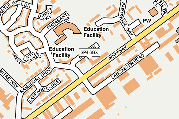 SP4 6GX map - OS OpenMap – Local (Ordnance Survey) SP4 6GX map - OS OpenMap – Local (Ordnance Survey)