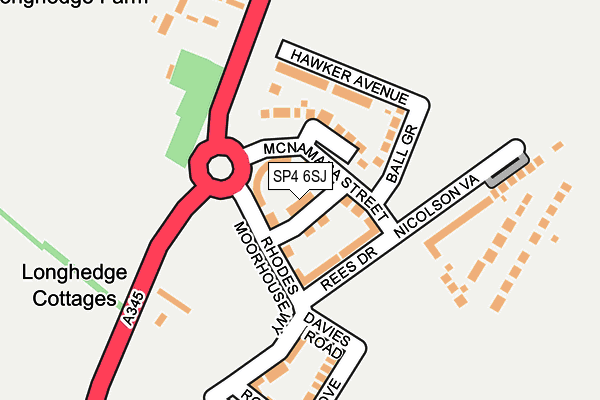 SP4 6SJ map - OS OpenMap – Local (Ordnance Survey) SP4 6SJ map - OS OpenMap – Local (Ordnance Survey)