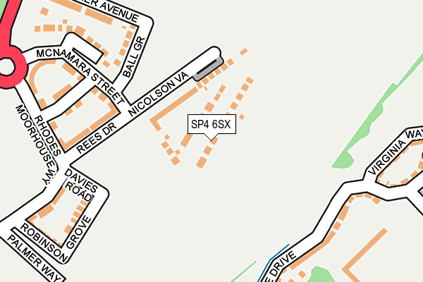 SP4 6SX map - OS OpenMap – Local (Ordnance Survey) SP4 6SX map - OS OpenMap – Local (Ordnance Survey)