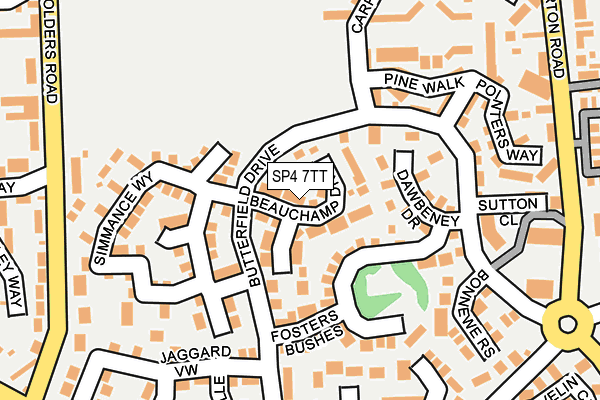 SP4 7TT map - OS OpenMap – Local (Ordnance Survey) SP4 7TT map - OS OpenMap – Local (Ordnance Survey)