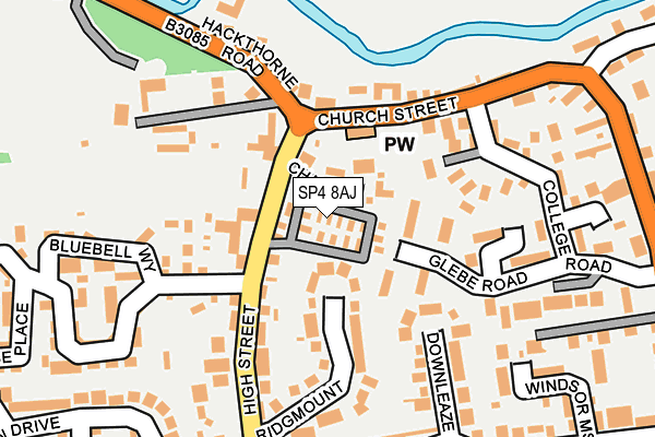 SP4 8AJ map - OS OpenMap – Local (Ordnance Survey) SP4 8AJ map - OS OpenMap – Local (Ordnance Survey)