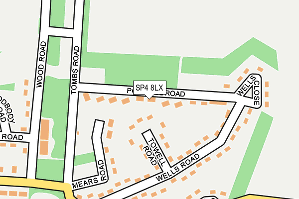 SP4 8LX map - OS OpenMap – Local (Ordnance Survey) SP4 8LX map - OS OpenMap – Local (Ordnance Survey)
