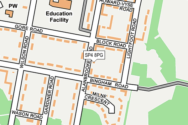 SP4 8PG map - OS OpenMap – Local (Ordnance Survey) SP4 8PG map - OS OpenMap – Local (Ordnance Survey)