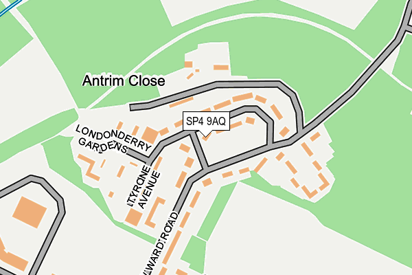 SP4 9AQ map - OS OpenMap – Local (Ordnance Survey) SP4 9AQ map - OS OpenMap – Local (Ordnance Survey)