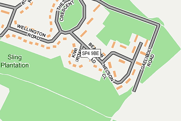 SP4 9BE map - OS OpenMap – Local (Ordnance Survey) SP4 9BE map - OS OpenMap – Local (Ordnance Survey)