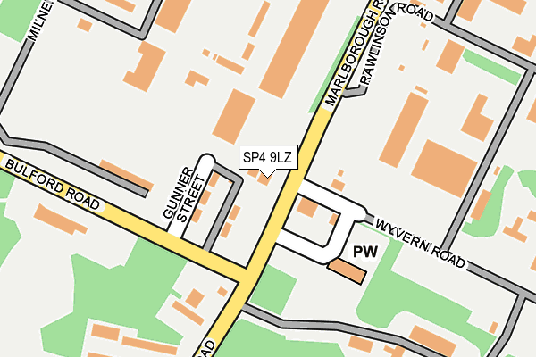SP4 9LZ map - OS OpenMap – Local (Ordnance Survey) SP4 9LZ map - OS OpenMap – Local (Ordnance Survey)