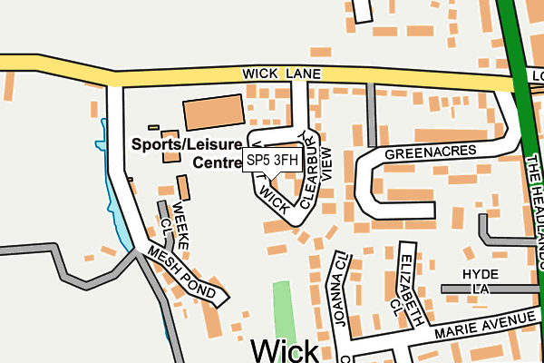 SP5 3FH map - OS OpenMap – Local (Ordnance Survey) SP5 3FH map - OS OpenMap – Local (Ordnance Survey)