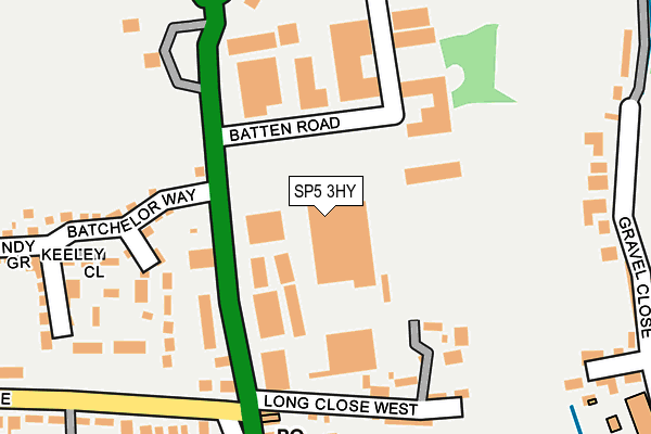 SP5 3HY map - OS OpenMap – Local (Ordnance Survey) SP5 3HY map - OS OpenMap – Local (Ordnance Survey)