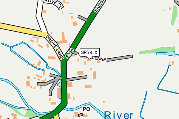 SP5 4JX map - OS OpenMap – Local (Ordnance Survey) SP5 4JX map - OS OpenMap – Local (Ordnance Survey)