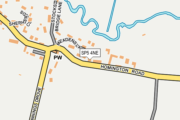 SP5 4NE map - OS OpenMap – Local (Ordnance Survey)