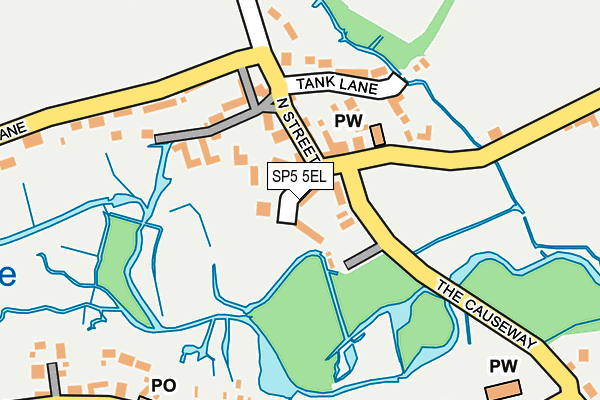 SP5 5EL map - OS OpenMap – Local (Ordnance Survey) SP5 5EL map - OS OpenMap – Local (Ordnance Survey)