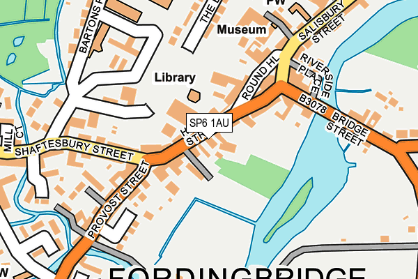 SP6 1AU map - OS OpenMap – Local (Ordnance Survey) SP6 1AU map - OS OpenMap – Local (Ordnance Survey)