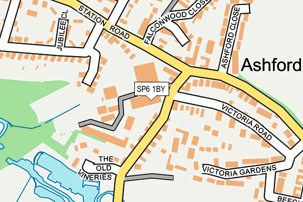 SP6 1BY map - OS OpenMap – Local (Ordnance Survey) SP6 1BY map - OS OpenMap – Local (Ordnance Survey)