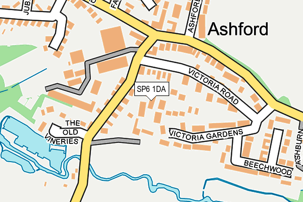SP6 1DA map - OS OpenMap – Local (Ordnance Survey) SP6 1DA map - OS OpenMap – Local (Ordnance Survey)