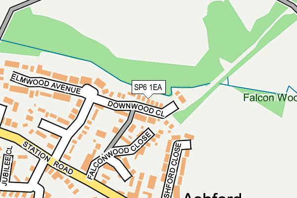 SP6 1EA map - OS OpenMap – Local (Ordnance Survey) SP6 1EA map - OS OpenMap – Local (Ordnance Survey)