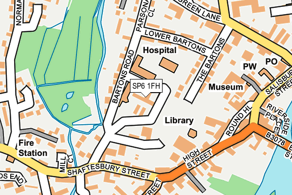 SP6 1FH map - OS OpenMap – Local (Ordnance Survey) SP6 1FH map - OS OpenMap – Local (Ordnance Survey)