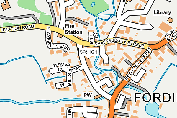 SP6 1GH map - OS OpenMap – Local (Ordnance Survey) SP6 1GH map - OS OpenMap – Local (Ordnance Survey)