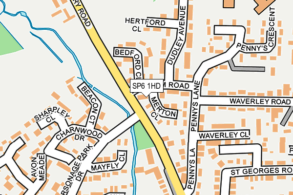SP6 1HD map - OS OpenMap – Local (Ordnance Survey) SP6 1HD map - OS OpenMap – Local (Ordnance Survey)