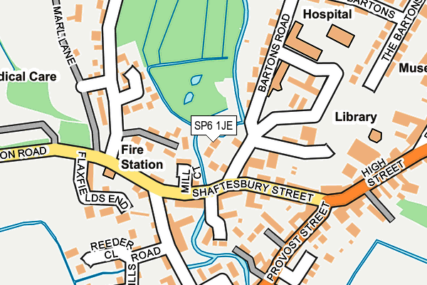 SP6 1JE map - OS OpenMap – Local (Ordnance Survey) SP6 1JE map - OS OpenMap – Local (Ordnance Survey)