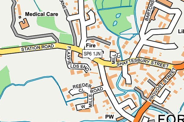 SP6 1JN map - OS OpenMap – Local (Ordnance Survey) SP6 1JN map - OS OpenMap – Local (Ordnance Survey)
