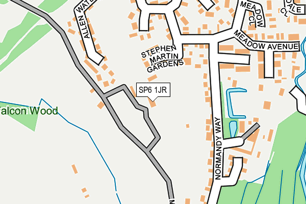 SP6 1JR map - OS OpenMap – Local (Ordnance Survey) SP6 1JR map - OS OpenMap – Local (Ordnance Survey)