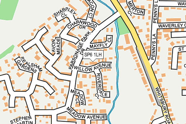 SP6 1LH map - OS OpenMap – Local (Ordnance Survey) SP6 1LH map - OS OpenMap – Local (Ordnance Survey)