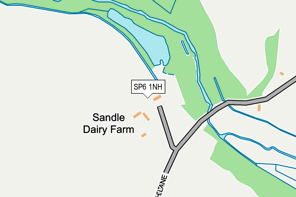 SP6 1NH map - OS OpenMap – Local (Ordnance Survey) SP6 1NH map - OS OpenMap – Local (Ordnance Survey)