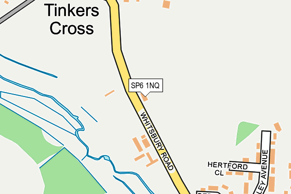 SP6 1NQ map - OS OpenMap – Local (Ordnance Survey) SP6 1NQ map - OS OpenMap – Local (Ordnance Survey)