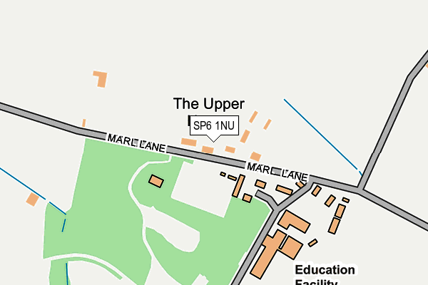 SP6 1NU map - OS OpenMap – Local (Ordnance Survey) SP6 1NU map - OS OpenMap – Local (Ordnance Survey)