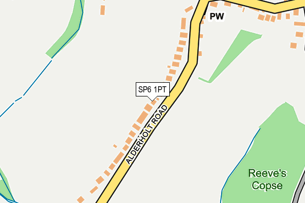 SP6 1PT map - OS OpenMap – Local (Ordnance Survey) SP6 1PT map - OS OpenMap – Local (Ordnance Survey)