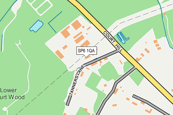 SP6 1QA map - OS OpenMap – Local (Ordnance Survey) SP6 1QA map - OS OpenMap – Local (Ordnance Survey)