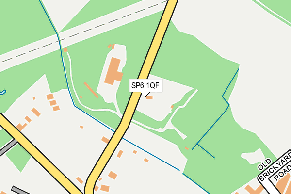 SP6 1QF map - OS OpenMap – Local (Ordnance Survey) SP6 1QF map - OS OpenMap – Local (Ordnance Survey)