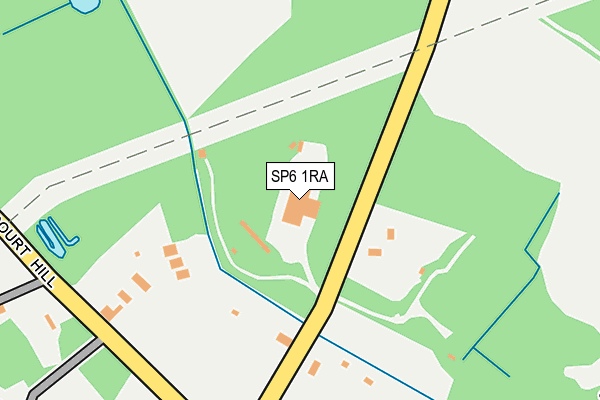 SP6 1RA map - OS OpenMap – Local (Ordnance Survey) SP6 1RA map - OS OpenMap – Local (Ordnance Survey)