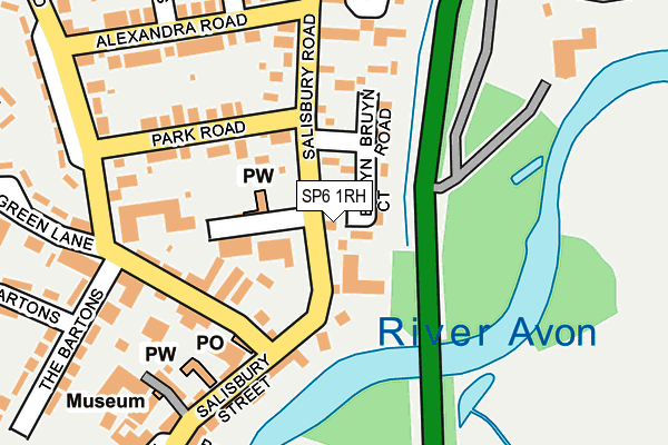 SP6 1RH map - OS OpenMap – Local (Ordnance Survey) SP6 1RH map - OS OpenMap – Local (Ordnance Survey)